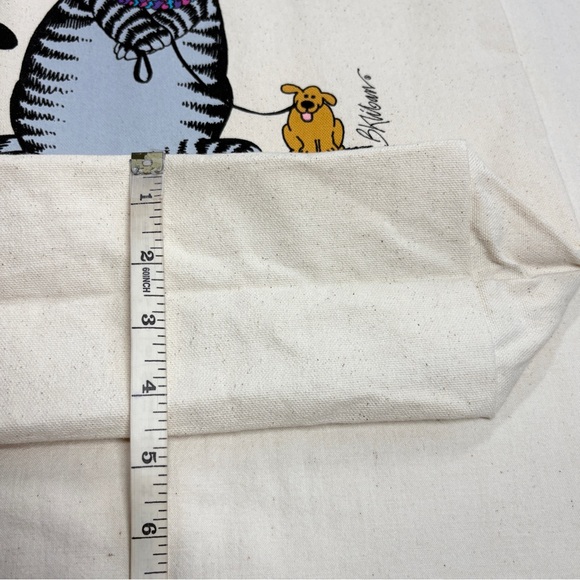 Crazy Shirts Kilban Cat Lei Hawaiian Humane Society Tote Bag Canvas Beige NEW - Picture 13 of 13